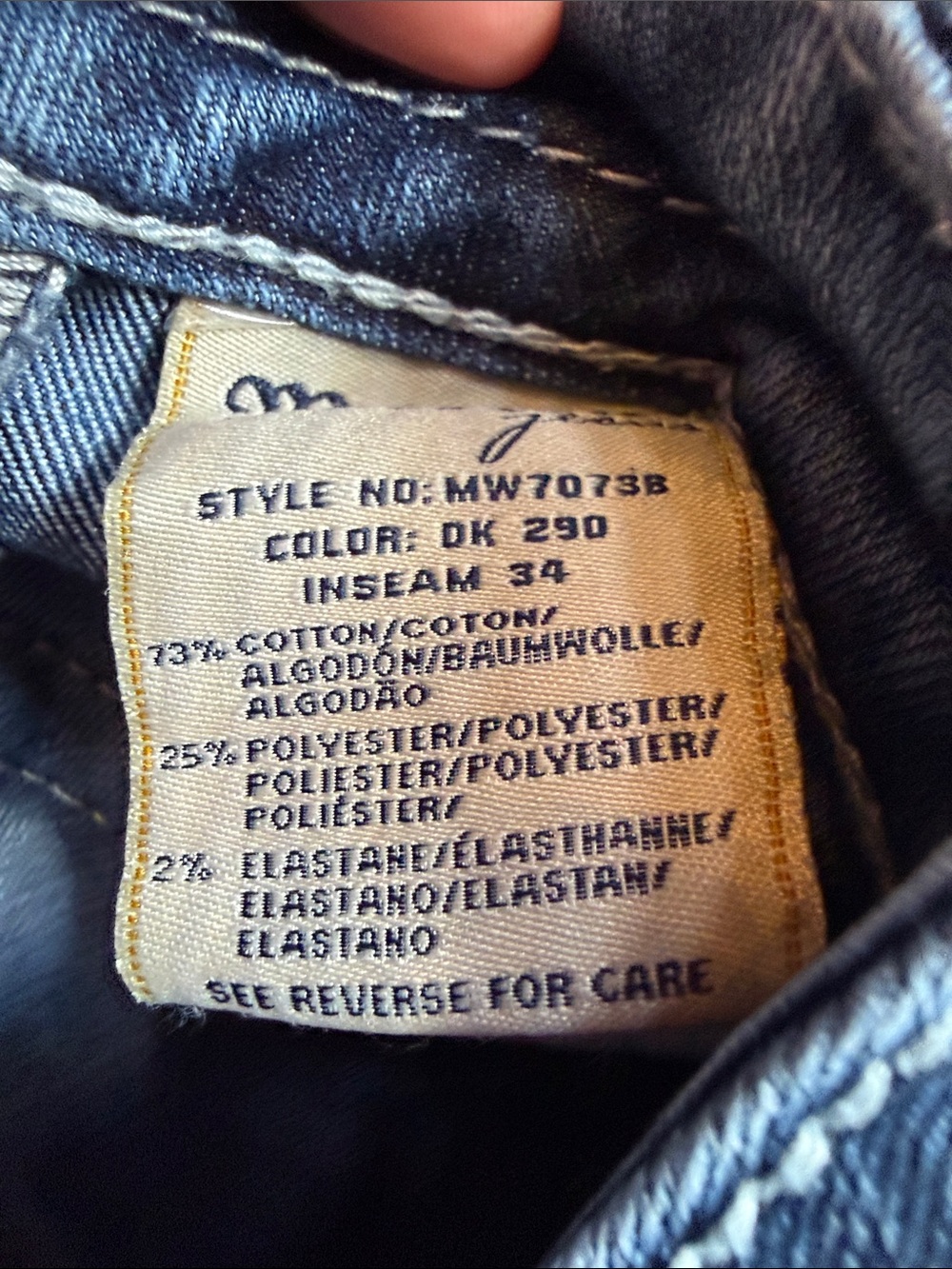 Miss Me Mid Rise Bootcut jeans, size 26 - Picture 3 of 5